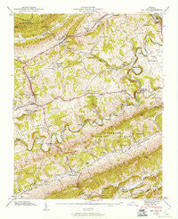 Ben Hur Virginia Historical topographic map, 1:24000 scale, 7.5 X 7.5 Minute, Year 1947