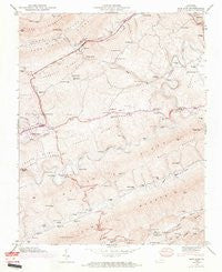 Ben Hur Virginia Historical topographic map, 1:24000 scale, 7.5 X 7.5 Minute, Year 1947