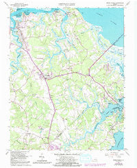 Benns Church Virginia Historical topographic map, 1:24000 scale, 7.5 X 7.5 Minute, Year 1965
