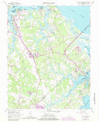 Benns Church Virginia Historical topographic map, 1:24000 scale, 7.5 X 7.5 Minute, Year 1965