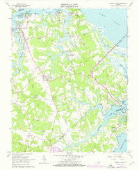 Benns Church Virginia Historical topographic map, 1:24000 scale, 7.5 X 7.5 Minute, Year 1965