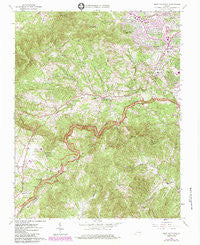 Bent Mountain Virginia Historical topographic map, 1:24000 scale, 7.5 X 7.5 Minute, Year 1963