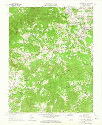 Bent Mountain Virginia Historical topographic map, 1:24000 scale, 7.5 X 7.5 Minute, Year 1963