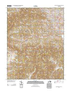 Bent Mountain Virginia Historical topographic map, 1:24000 scale, 7.5 X 7.5 Minute, Year 2013