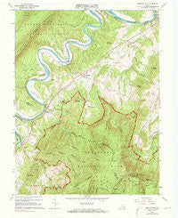 Bentonville Virginia Historical topographic map, 1:24000 scale, 7.5 X 7.5 Minute, Year 1966
