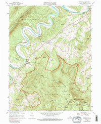 Bentonville Virginia Historical topographic map, 1:24000 scale, 7.5 X 7.5 Minute, Year 1966