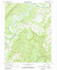 Bentonville Virginia Historical topographic map, 1:24000 scale, 7.5 X 7.5 Minute, Year 1966