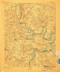 Bermuda Hundred Virginia Historical topographic map, 1:62500 scale, 15 X 15 Minute, Year 1894