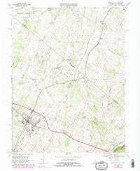 Berryville Virginia Historical topographic map, 1:24000 scale, 7.5 X 7.5 Minute, Year 1968