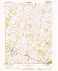 Berryville Virginia Historical topographic map, 1:24000 scale, 7.5 X 7.5 Minute, Year 1968