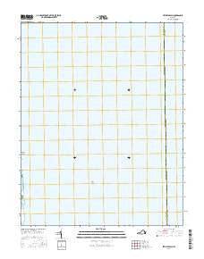 Bethel Beach Virginia Current topographic map, 1:24000 scale, 7.5 X 7.5 Minute, Year 2016