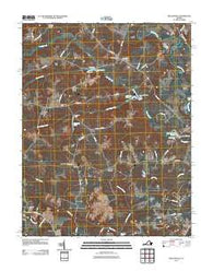 Beulahville Virginia Historical topographic map, 1:24000 scale, 7.5 X 7.5 Minute, Year 2011