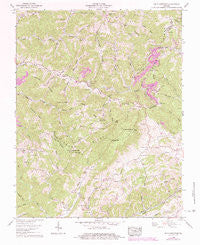 Big A Mountain Virginia Historical topographic map, 1:24000 scale, 7.5 X 7.5 Minute, Year 1958