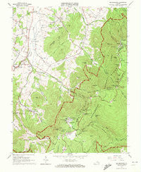 Big Meadows Virginia Historical topographic map, 1:24000 scale, 7.5 X 7.5 Minute, Year 1965