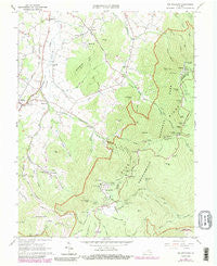 Big Meadows Virginia Historical topographic map, 1:24000 scale, 7.5 X 7.5 Minute, Year 1965