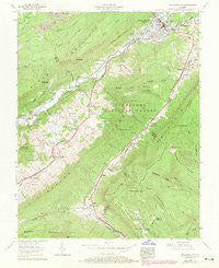 Big Stone Gap Virginia Historical topographic map, 1:24000 scale, 7.5 X 7.5 Minute, Year 1957