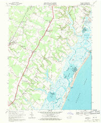Bloxom Virginia Historical topographic map, 1:24000 scale, 7.5 X 7.5 Minute, Year 1968