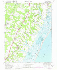 Bloxom Virginia Historical topographic map, 1:24000 scale, 7.5 X 7.5 Minute, Year 1968