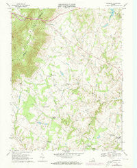 Bluemont Virginia Historical topographic map, 1:24000 scale, 7.5 X 7.5 Minute, Year 1970