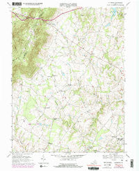 Bluemont Virginia Historical topographic map, 1:24000 scale, 7.5 X 7.5 Minute, Year 1970