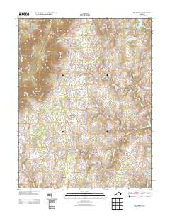 Bluemont Virginia Historical topographic map, 1:24000 scale, 7.5 X 7.5 Minute, Year 2013