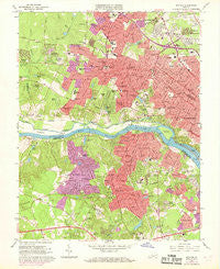 Bon Air Virginia Historical topographic map, 1:24000 scale, 7.5 X 7.5 Minute, Year 1964