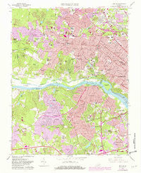 Bon Air Virginia Historical topographic map, 1:24000 scale, 7.5 X 7.5 Minute, Year 1964