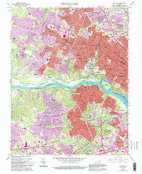 Bon Air Virginia Historical topographic map, 1:24000 scale, 7.5 X 7.5 Minute, Year 1964