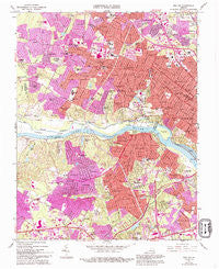 Bon Air Virginia Historical topographic map, 1:24000 scale, 7.5 X 7.5 Minute, Year 1964