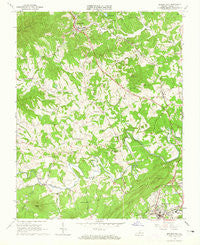 Boones Mill Virginia Historical topographic map, 1:24000 scale, 7.5 X 7.5 Minute, Year 1963