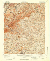Boones Mill Virginia Historical topographic map, 1:62500 scale, 15 X 15 Minute, Year 1951