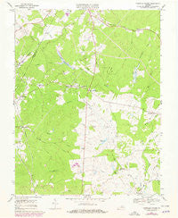 Boswells Tavern Virginia Historical topographic map, 1:24000 scale, 7.5 X 7.5 Minute, Year 1970