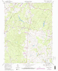 Boswells Tavern Virginia Historical topographic map, 1:24000 scale, 7.5 X 7.5 Minute, Year 1970