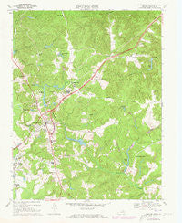 Bowling Green Virginia Historical topographic map, 1:24000 scale, 7.5 X 7.5 Minute, Year 1969