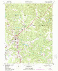 Bowling Green Virginia Historical topographic map, 1:24000 scale, 7.5 X 7.5 Minute, Year 1969