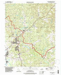 Bowling Green Virginia Historical topographic map, 1:24000 scale, 7.5 X 7.5 Minute, Year 1994