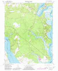 Brandon Virginia Historical topographic map, 1:24000 scale, 7.5 X 7.5 Minute, Year 1965