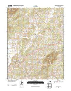 Brightwood Virginia Historical topographic map, 1:24000 scale, 7.5 X 7.5 Minute, Year 2013