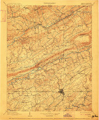 Bristol Virginia Historical topographic map, 1:125000 scale, 30 X 30 Minute, Year 1902