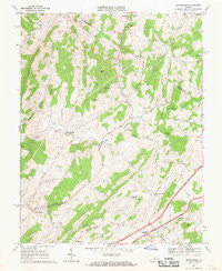 Brownsburg Virginia Historical topographic map, 1:24000 scale, 7.5 X 7.5 Minute, Year 1967