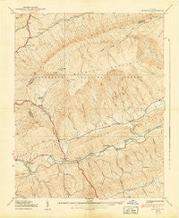 Brumley Virginia Historical topographic map, 1:24000 scale, 7.5 X 7.5 Minute, Year 1939