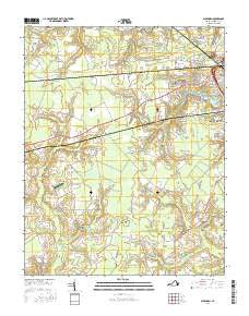 Buckhorn Virginia Current topographic map, 1:24000 scale, 7.5 X 7.5 Minute, Year 2016
