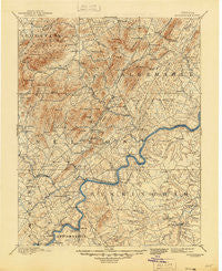 Buckingham Virginia Historical topographic map, 1:125000 scale, 30 X 30 Minute, Year 1892