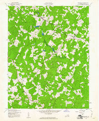 Buckner Virginia Historical topographic map, 1:24000 scale, 7.5 X 7.5 Minute, Year 1942