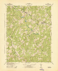 Buckner Virginia Historical topographic map, 1:31680 scale, 7.5 X 7.5 Minute, Year 1943