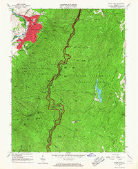 Buena Vista Virginia Historical topographic map, 1:24000 scale, 7.5 X 7.5 Minute, Year 1965