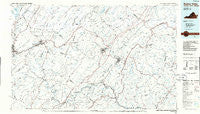 Buena Vista Virginia Historical topographic map, 1:100000 scale, 30 X 60 Minute, Year 1986