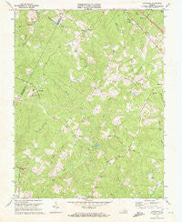 Caledonia Virginia Historical topographic map, 1:24000 scale, 7.5 X 7.5 Minute, Year 1970