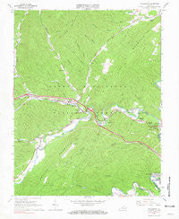 Callaghan Virginia Historical topographic map, 1:24000 scale, 7.5 X 7.5 Minute, Year 1966