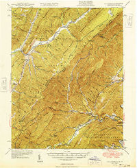 Callaghan Virginia Historical topographic map, 1:62500 scale, 15 X 15 Minute, Year 1949
